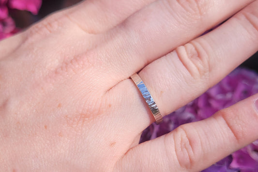 Smalle ribbel ring